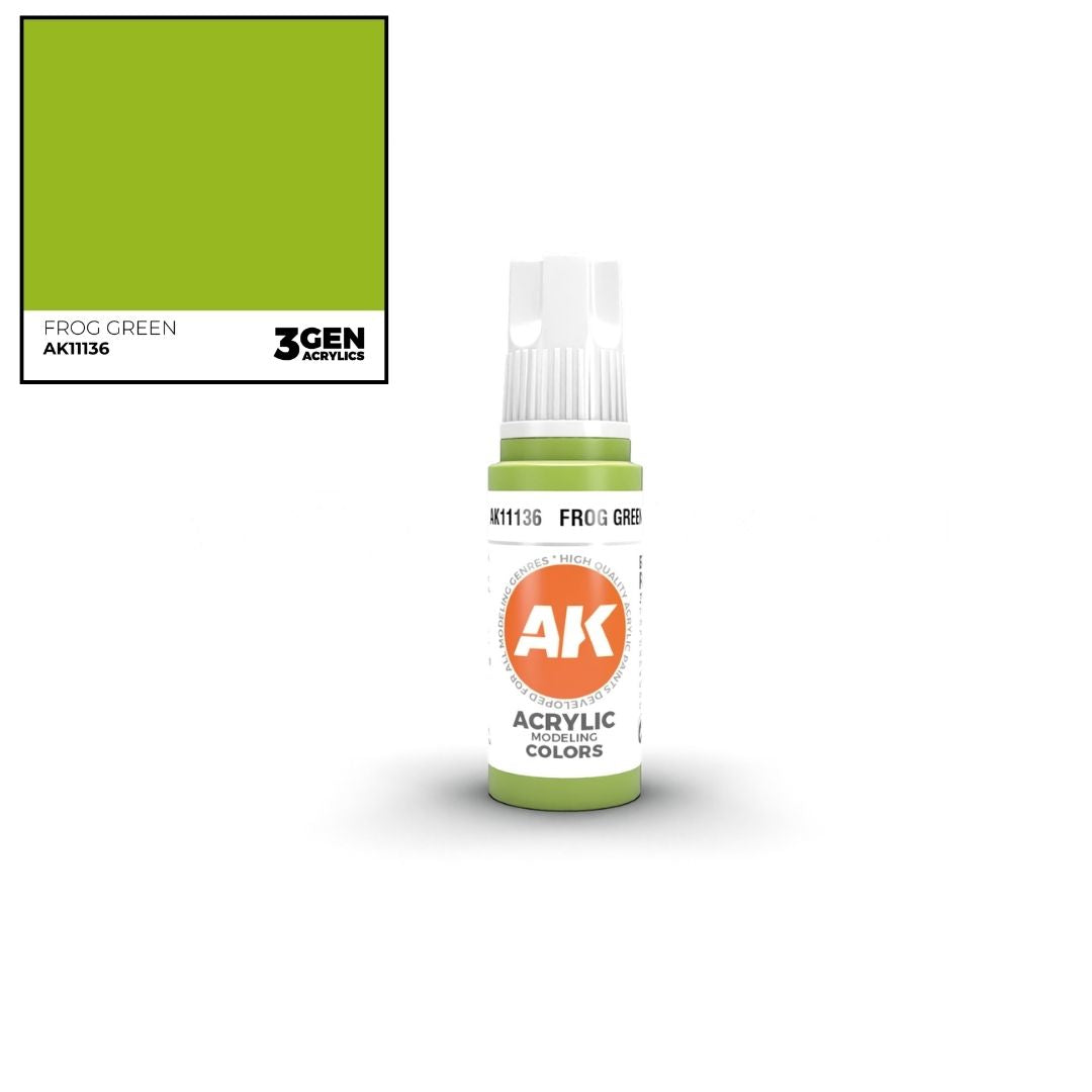 AK Interactive 3 Gen Acrylics AK11136 Frog Green 17ml