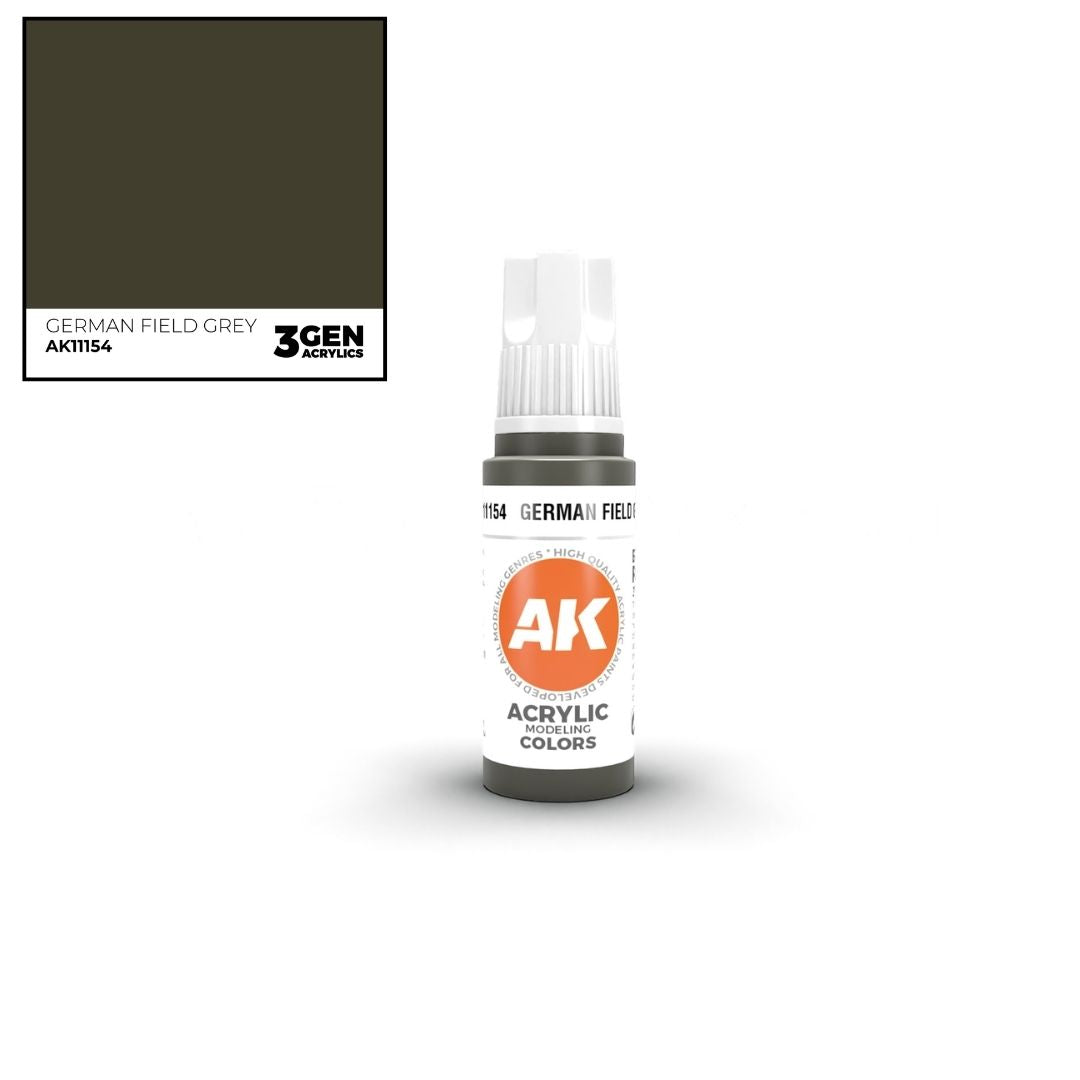 AK Interactive 3 Gen Acrylics AK11154 German Field Grey 17ml