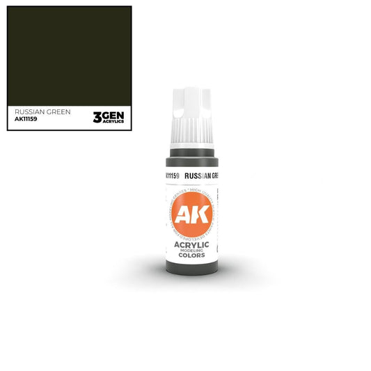 AK Interactive 3 Gen Acrylics AK11159 Russian Green 17ml