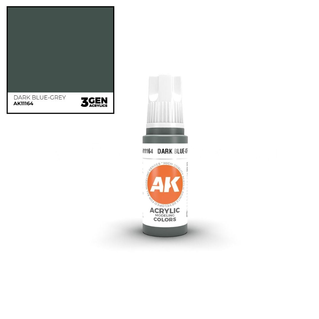 AK Interactive 3 Gen Acrylics AK11164 Dark Blue-Grey 17ml