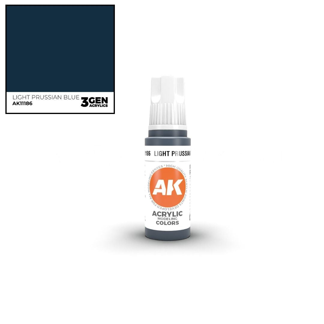 AK Interactive 3 Gen Acrylics AK11186 Light Prussian Blue 17ml