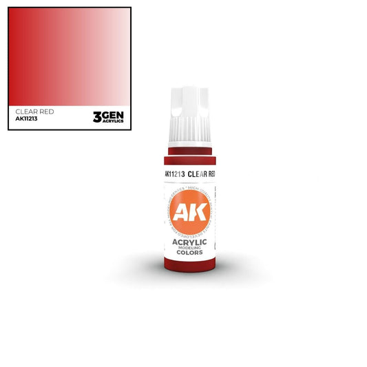 AK Interactive 3 Gen Acrylics AK11213 Clear Red 17ml