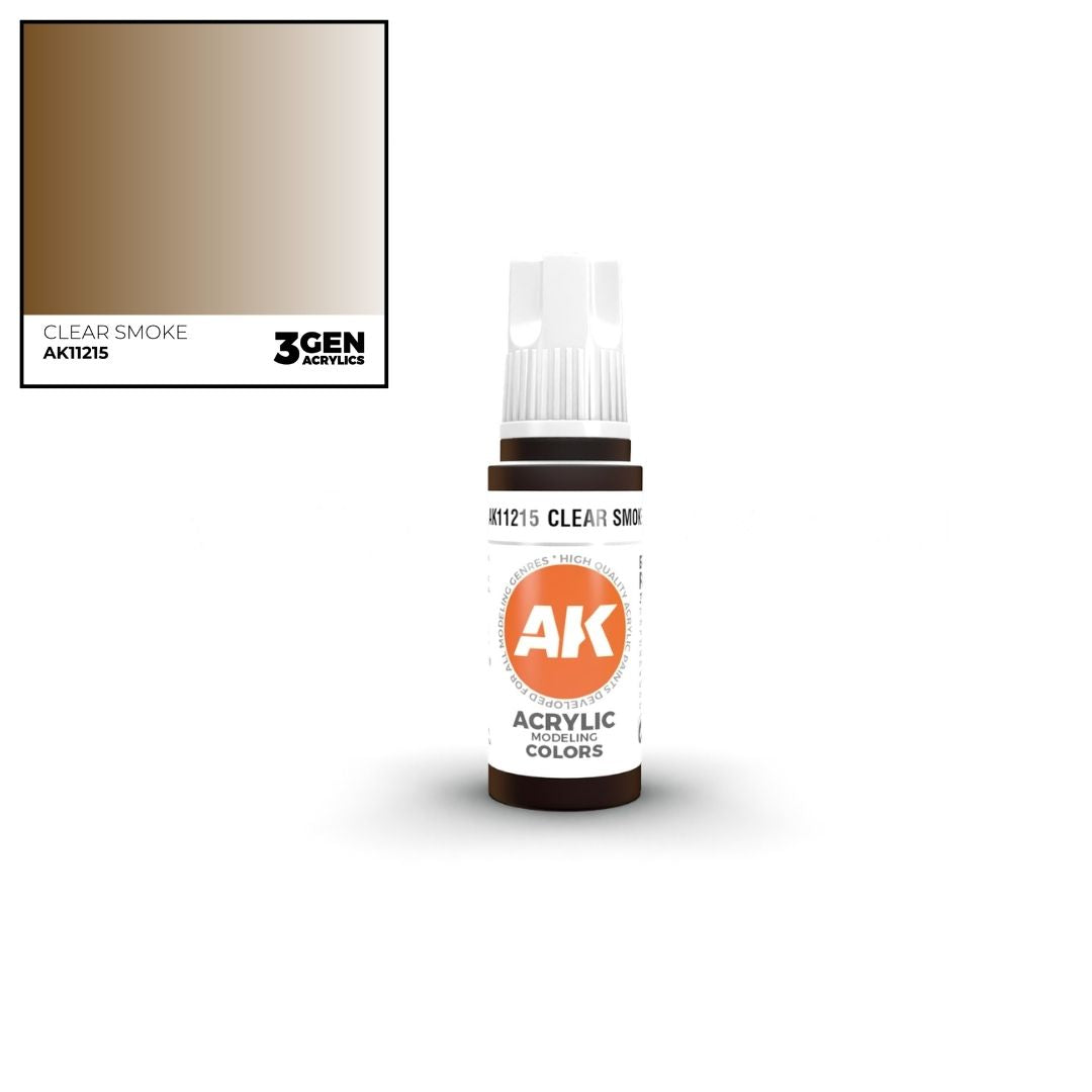 AK Interactive 3 Gen Acrylics AK11215 Clear Smoke 17ml