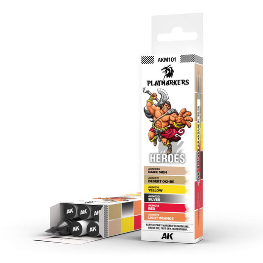 AK Interactive Playmarkers Set AKM101 - Heroes