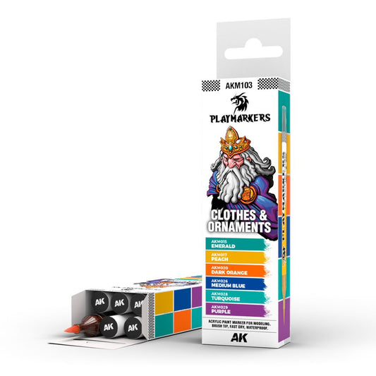 AK Interactive Playmarkers Set AKM103 - Clothes & Ornaments