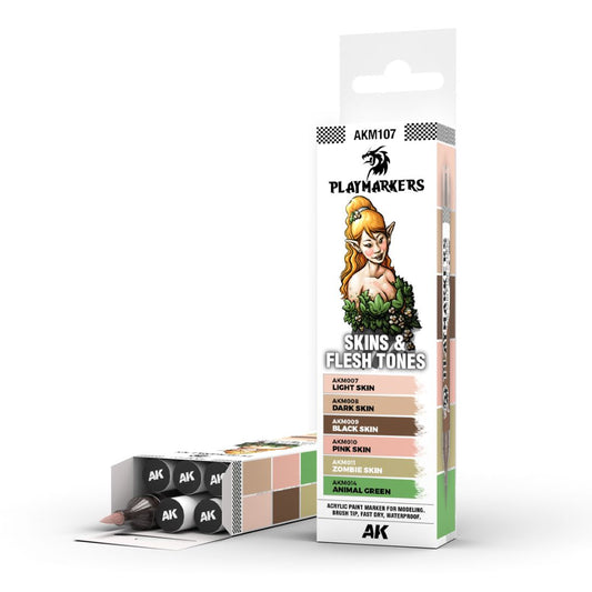 AK Interactive Playmarkers Set AKM107 - Skin & Flesh Tones