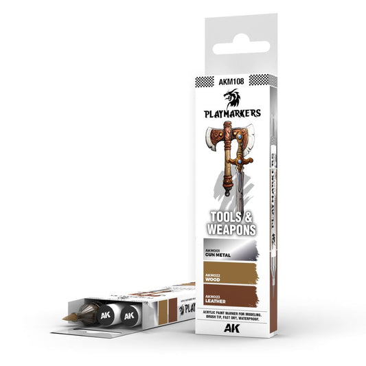 AK Interactive Playmarkers Set AKM108 - Tools & Weapons