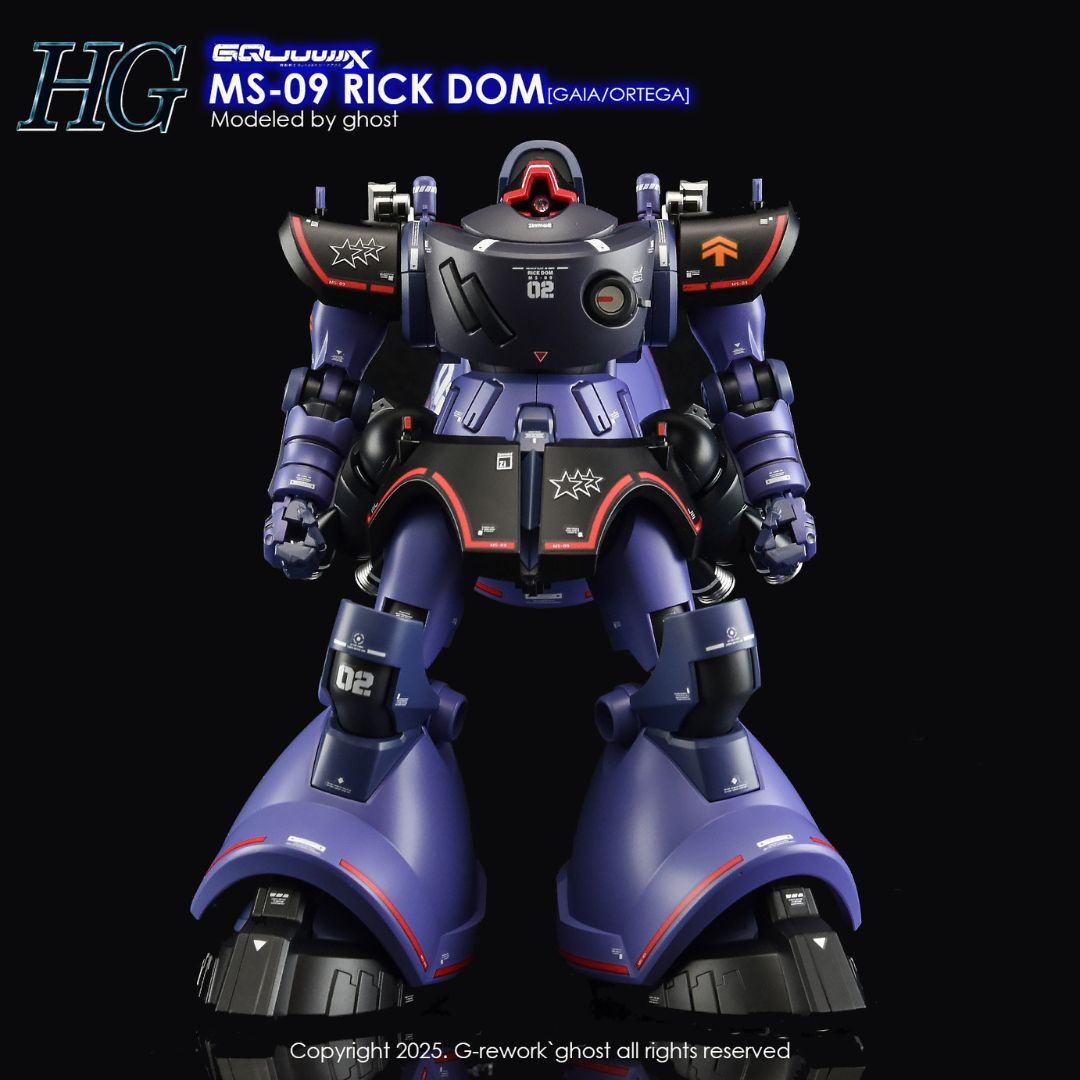 G-Rework Decal - [HG] GQUUUUUUX MS-09 RICK DOM (GAIA/ORTEGA)