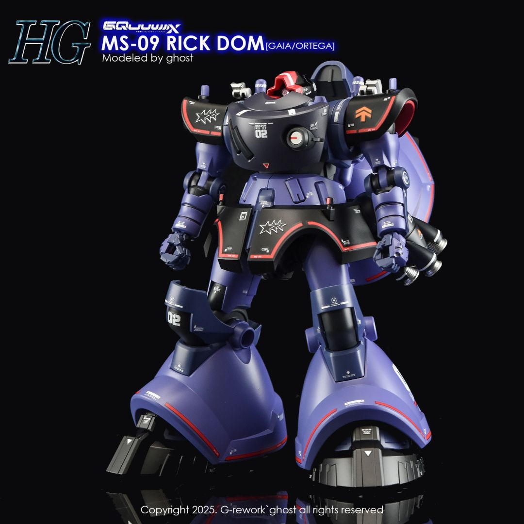 G-Rework Decal - [HG] GQUUUUUUX MS-09 RICK DOM (GAIA/ORTEGA)
