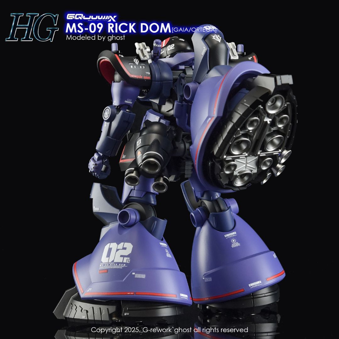 G-Rework Decal - [HG] GQUUUUUUX MS-09 RICK DOM (GAIA/ORTEGA)