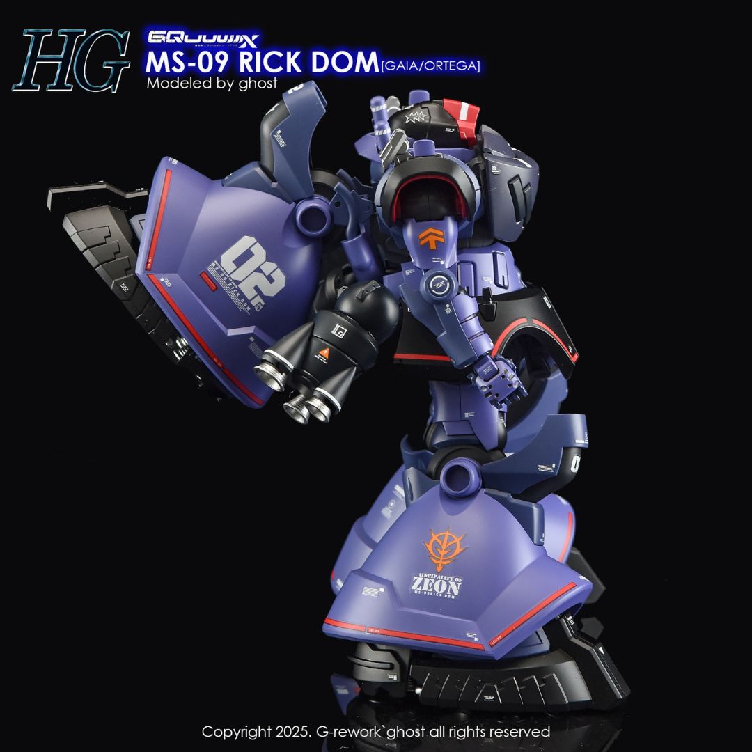 G-Rework Decal - [HG] GQUUUUUUX MS-09 RICK DOM (GAIA/ORTEGA)