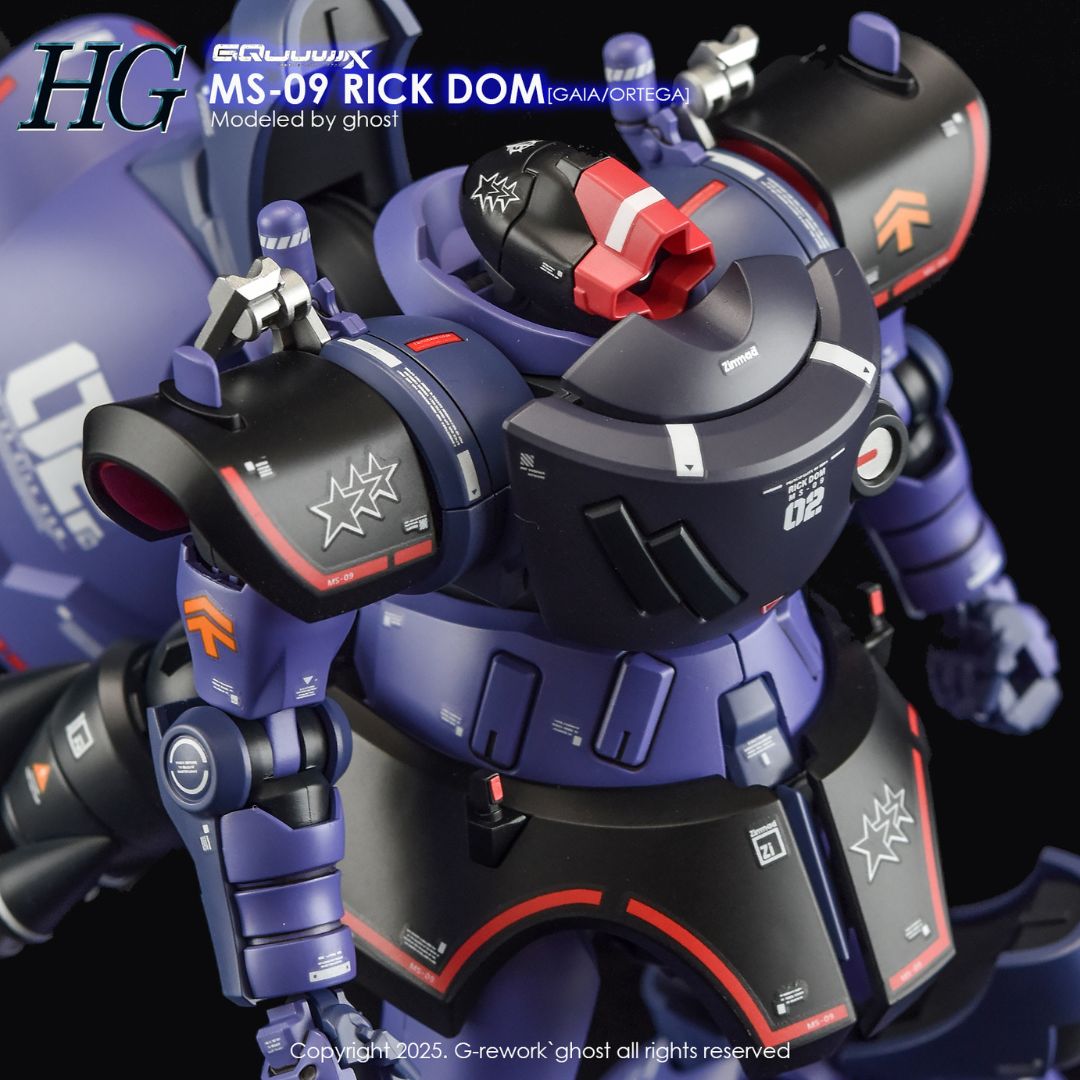 G-Rework Decal - [HG] GQUUUUUUX MS-09 RICK DOM (GAIA/ORTEGA)
