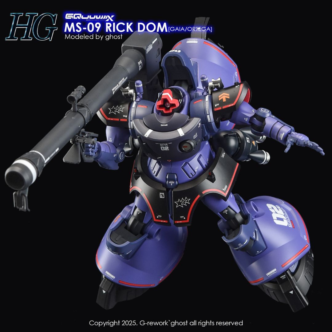 G-Rework Decal - [HG] GQUUUUUUX MS-09 RICK DOM (GAIA/ORTEGA)