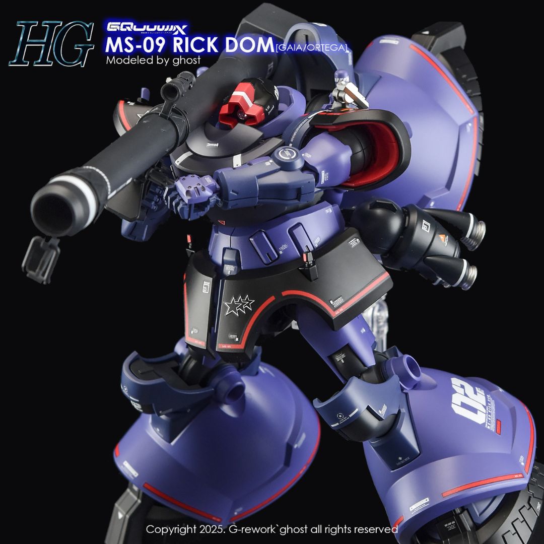 G-Rework Decal - [HG] GQUUUUUUX MS-09 RICK DOM (GAIA/ORTEGA)