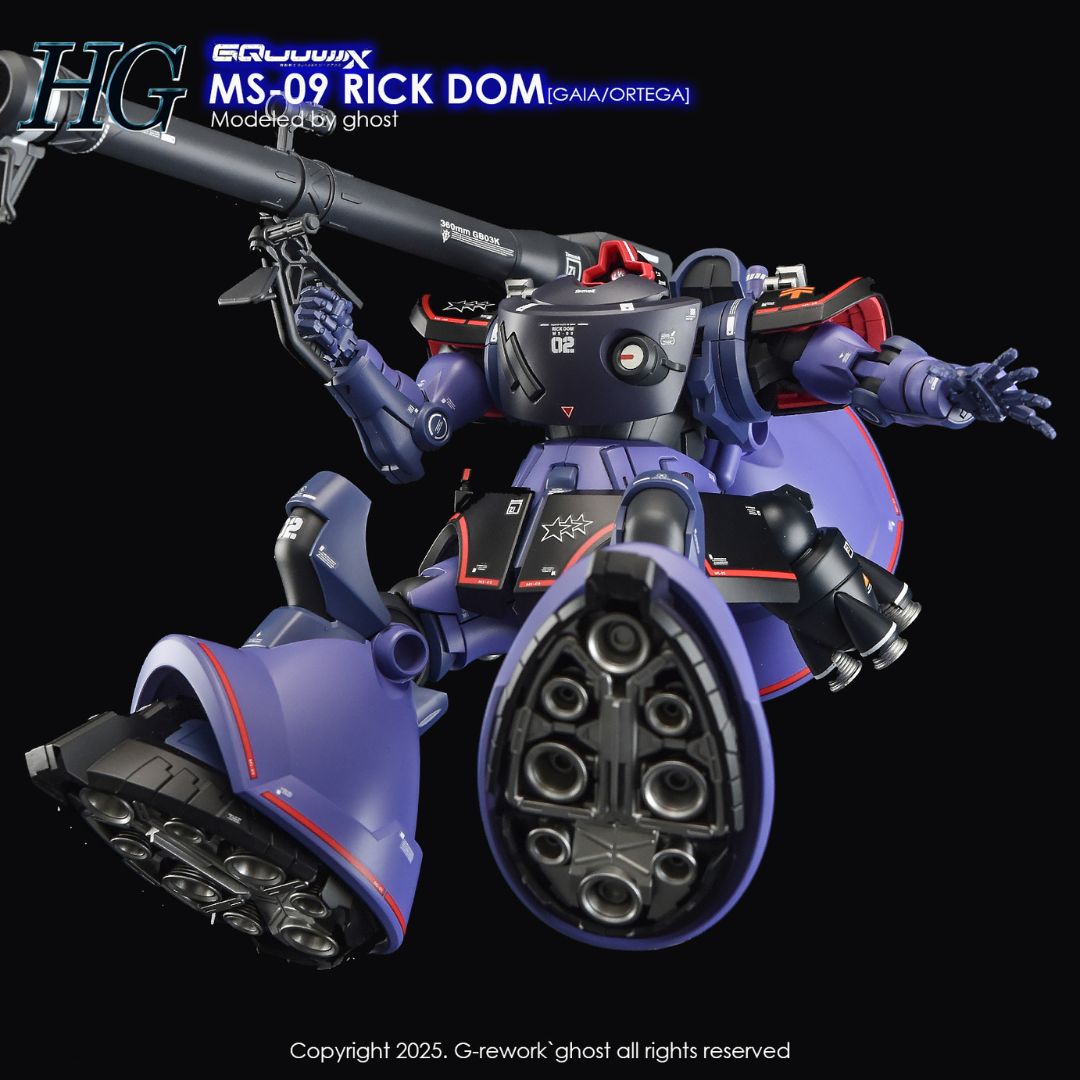 G-Rework Decal - [HG] GQUUUUUUX MS-09 RICK DOM (GAIA/ORTEGA)
