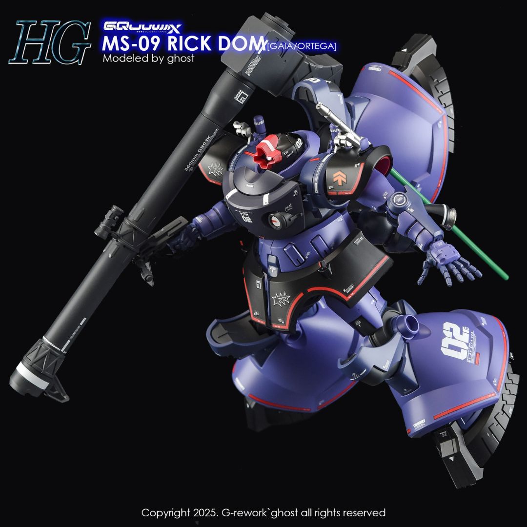 G-Rework Decal - [HG] GQUUUUUUX MS-09 RICK DOM (GAIA/ORTEGA)