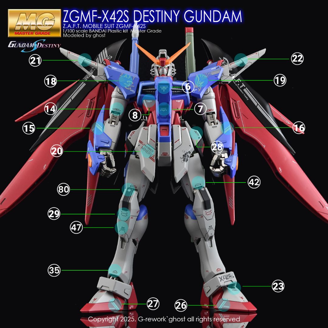 G-Rework Decal - [MG] [SEED] ZGMF-X42S DESTINY GUNDAM