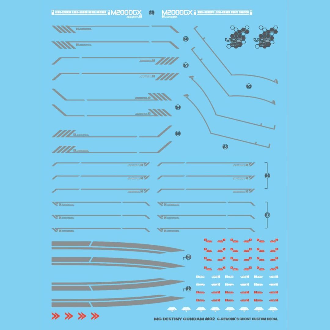 G-Rework Decal - [MG] [SEED] ZGMF-X42S DESTINY GUNDAM