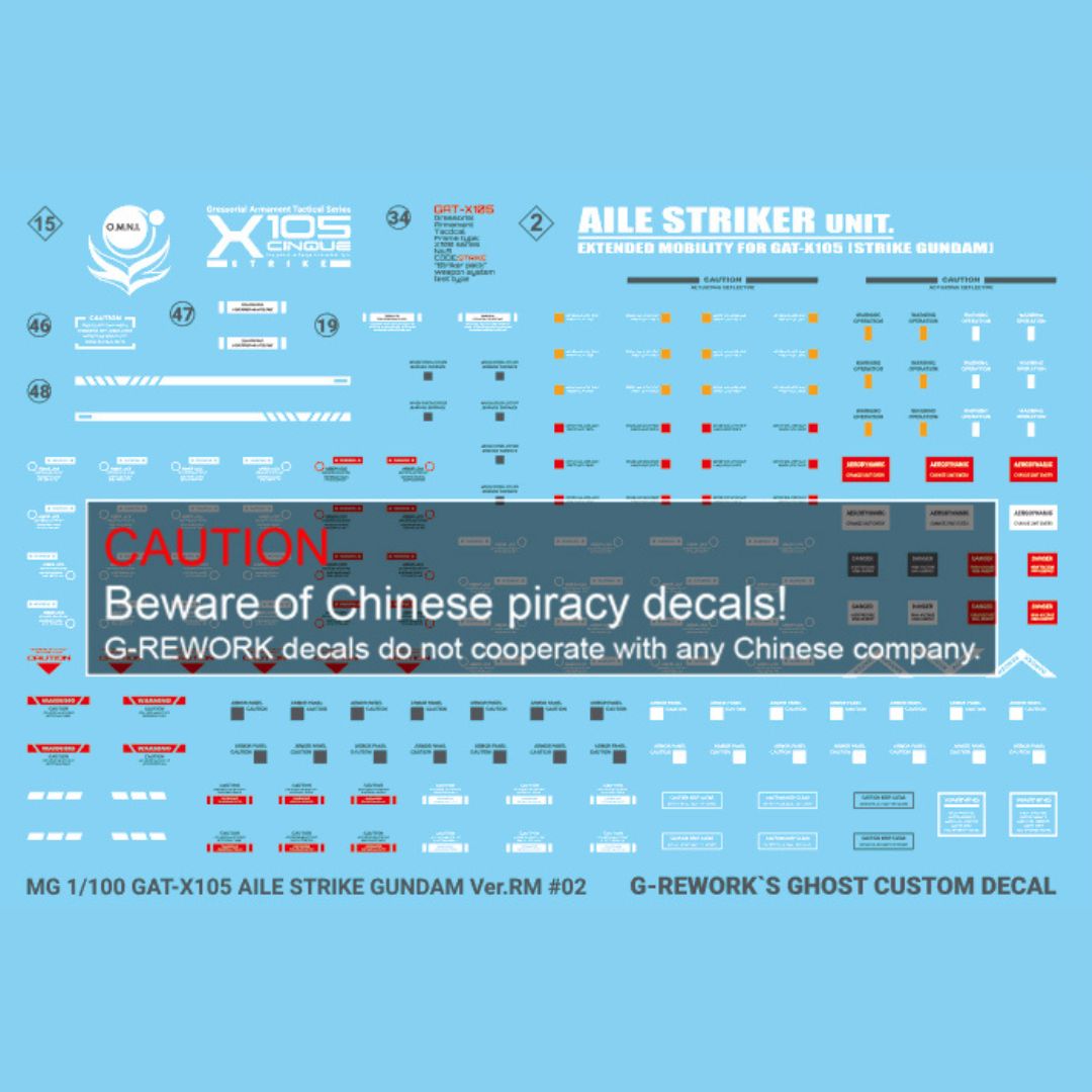 G-Rework Decal - [MG] AILE STRIKE VER RM