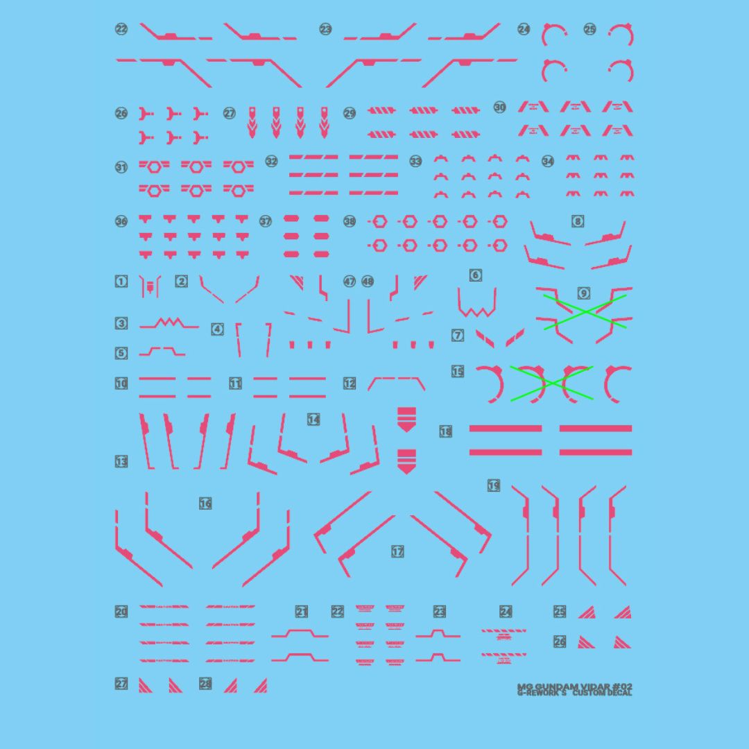 G-Rework Decal - [MG] ASW-G-XX GUNDAM VIDAR