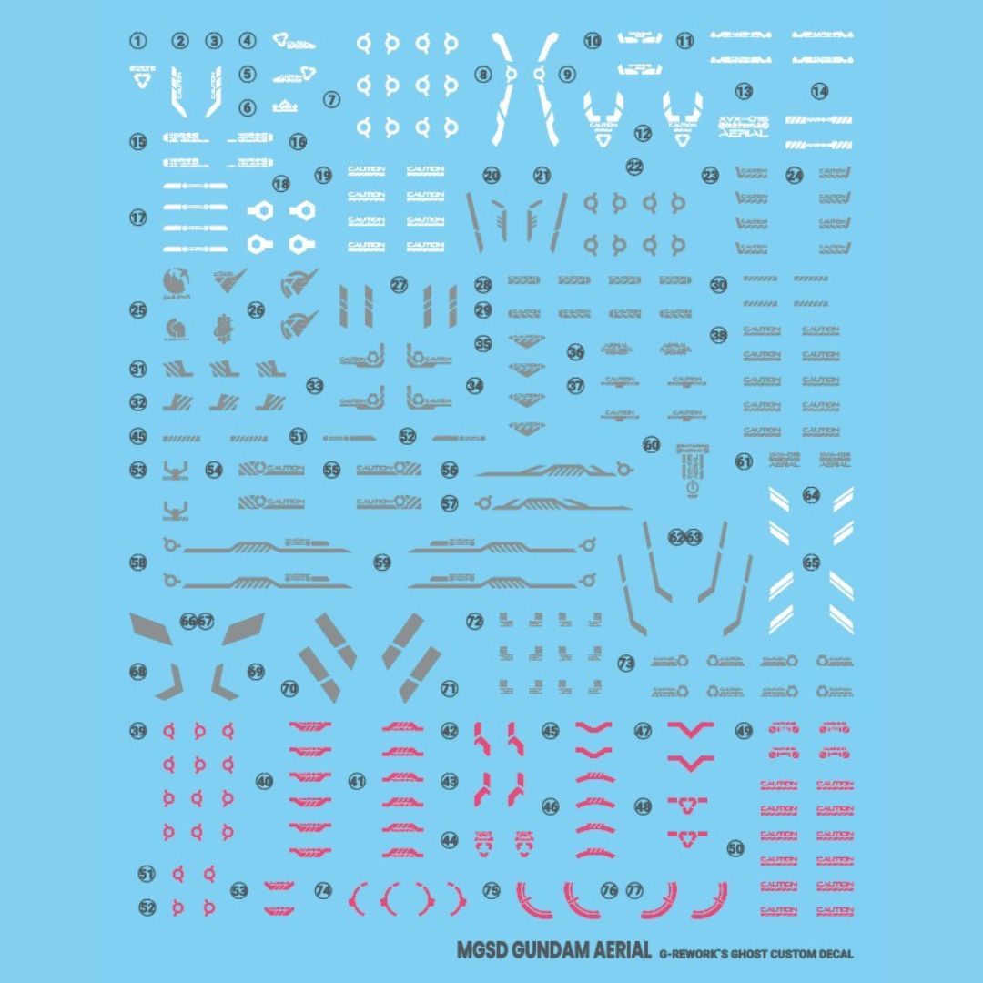 G-Rework Decal - [MGSD] GUNDAM AERIAL