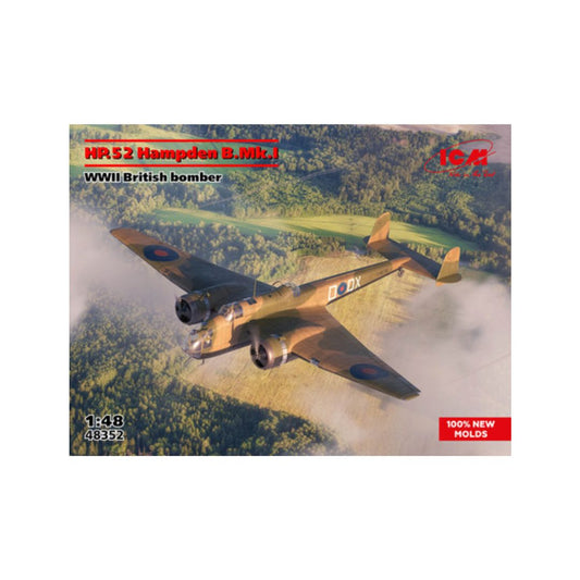 ICM 1/48 HP.52 Hampden B.Mk.I WWII British Bomber (48352)