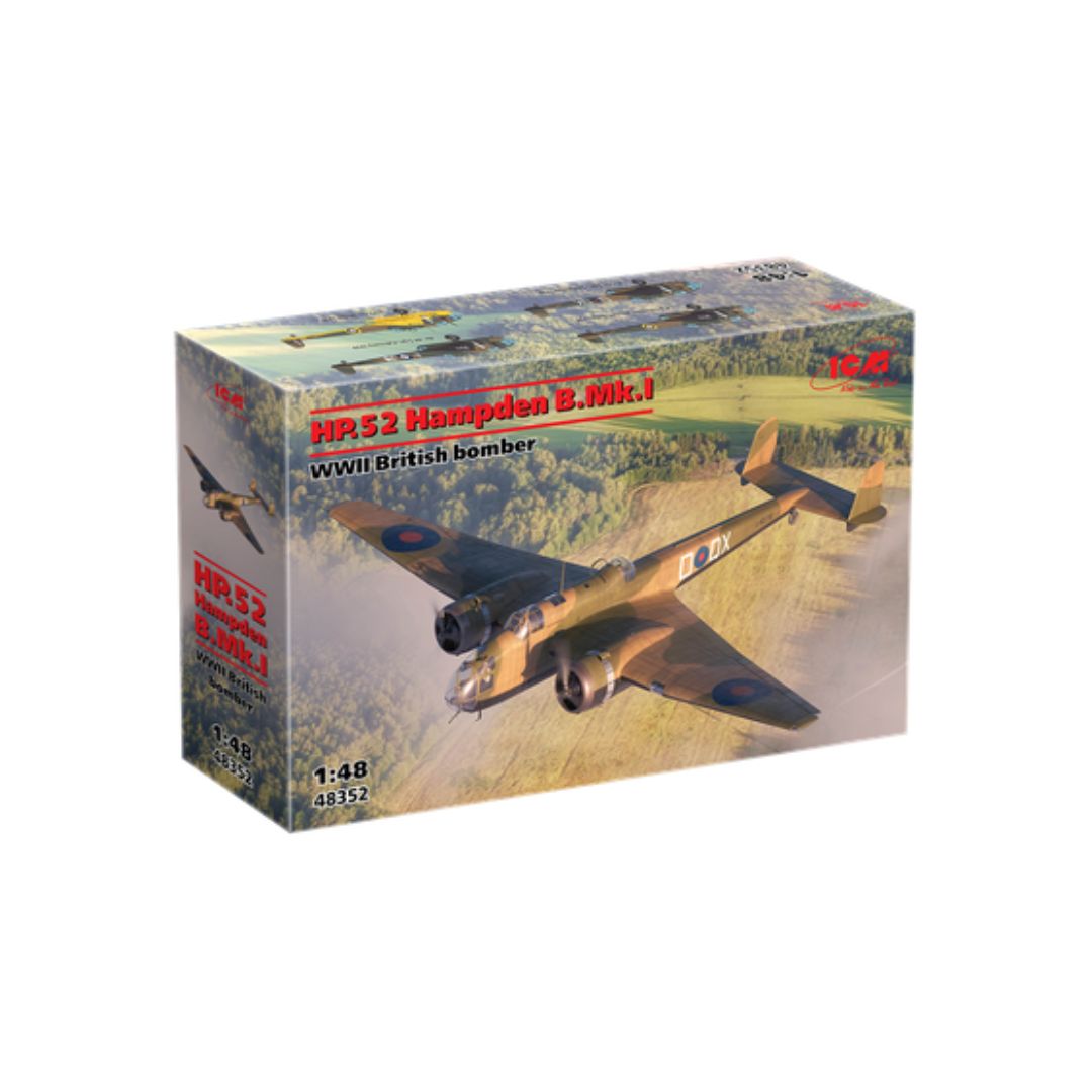 ICM 1/48 HP.52 Hampden B.Mk.I WWII British Bomber (48352)