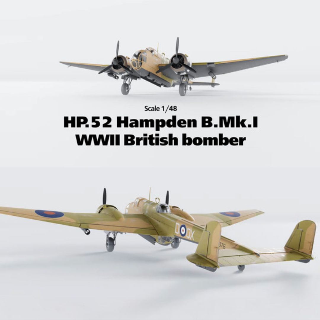 ICM 1/48 HP.52 Hampden B.Mk.I WWII British Bomber (48352)