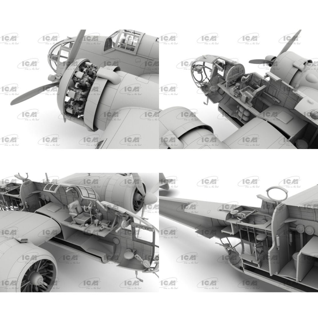 ICM 1/48 HP.52 Hampden B.Mk.I WWII British Bomber (48352)