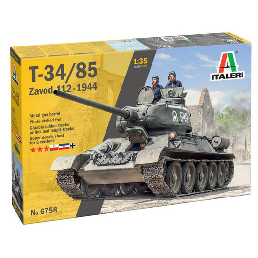 ITALERI 1/35 T34/85 Zavod 112 -1944 (6758)