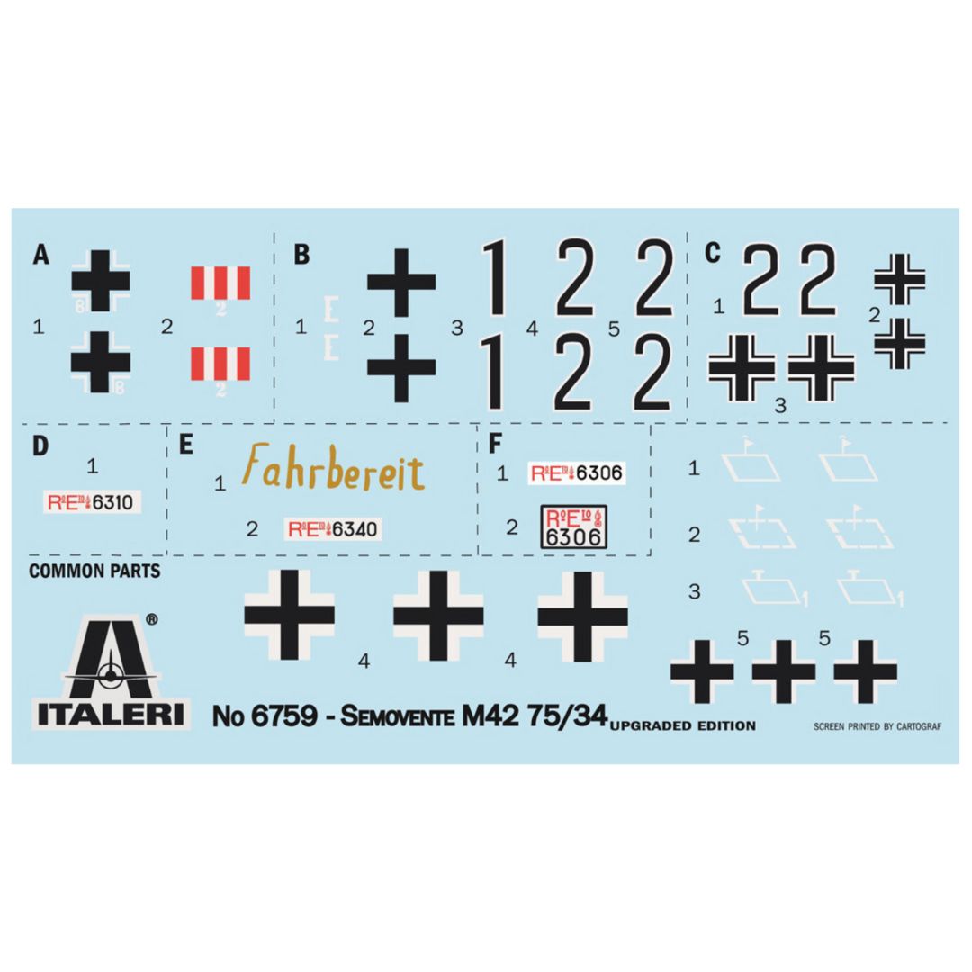 ITALERI 1/35 Semovente M42 da 75/34 Upgraded Edition (6759)