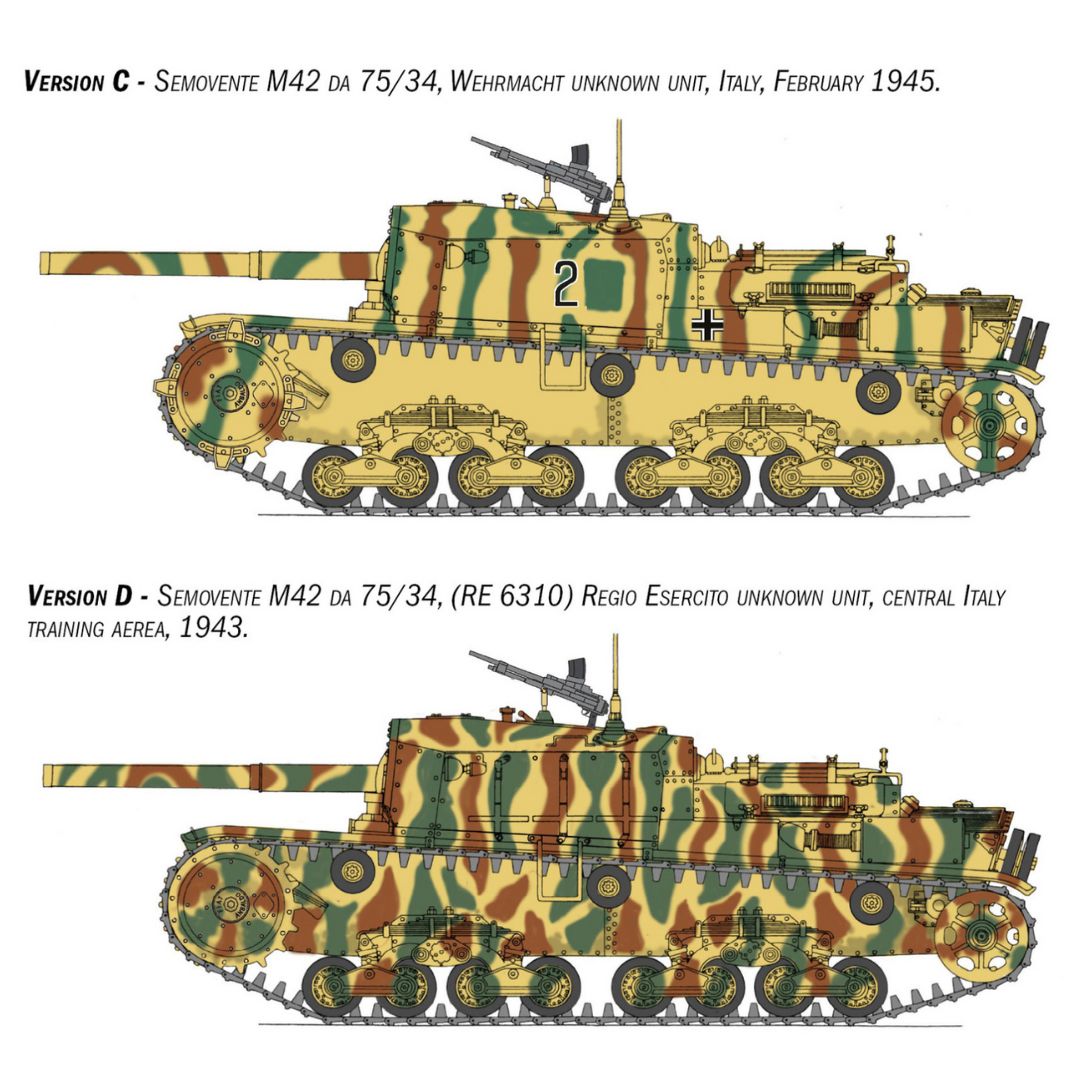 ITALERI 1/35 Semovente M42 da 75/34 Upgraded Edition (6759)