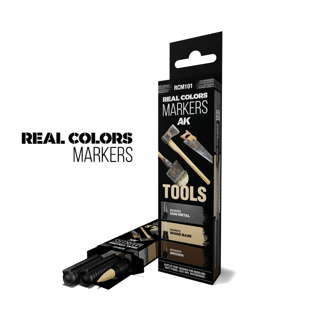 AK Interactive Real Colors Markers Set RCM101 - Tools