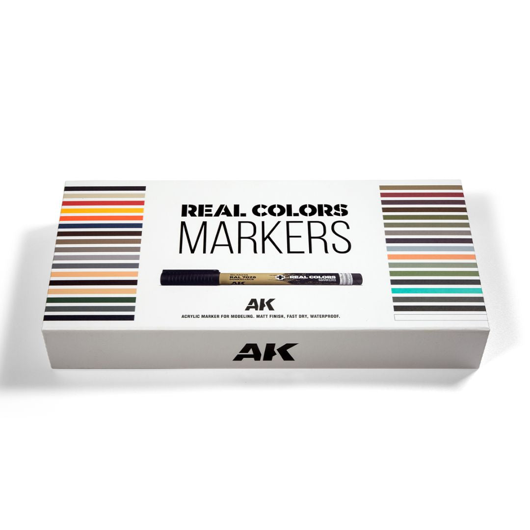 AK Interactive Real Colors Markers Set RCM150 - Special Box Full Set (34 colours)