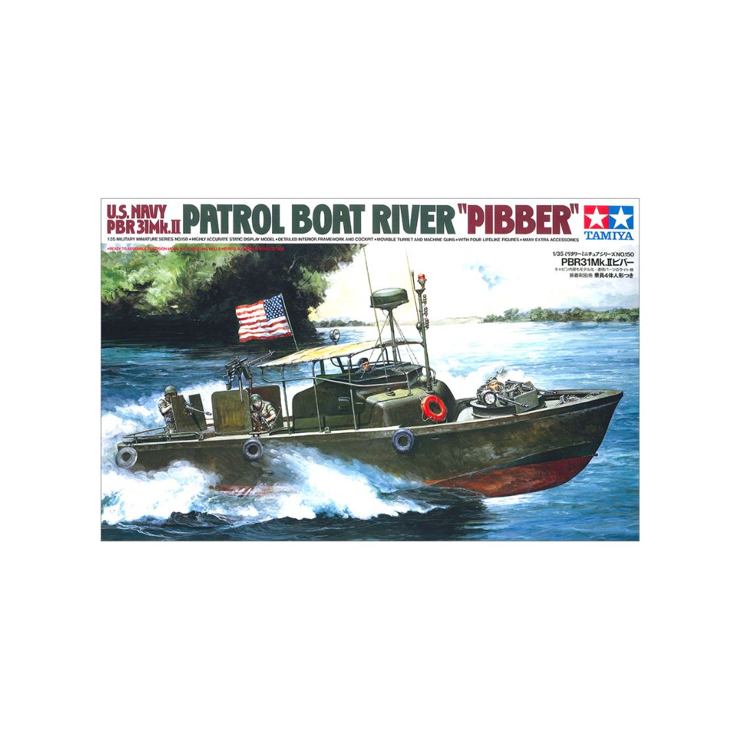 TAMIYA 1/35 U.S. PBR 31 Mk.II Patrol Boat River "Pibber" (35150)