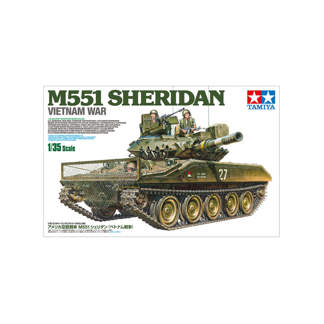 TAMIYA 1/35 U.S. Airborne Tank M551 Sheridan (Vietnam War) (35365)