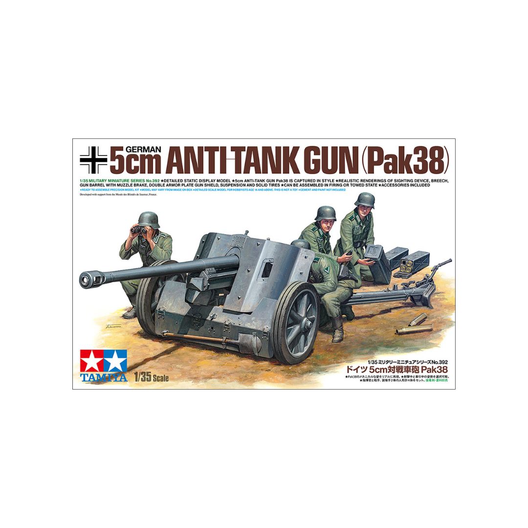 TAMIYA 1/35 GERMAN 5cm ANTI-TANK GUN (Pak38) (35392)