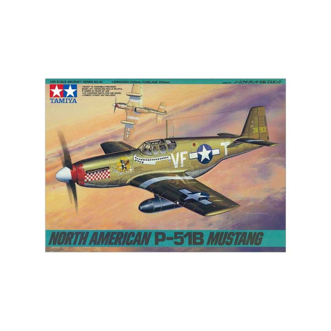 TAMIYA 1/48 North American P-51B Mustang (61042)