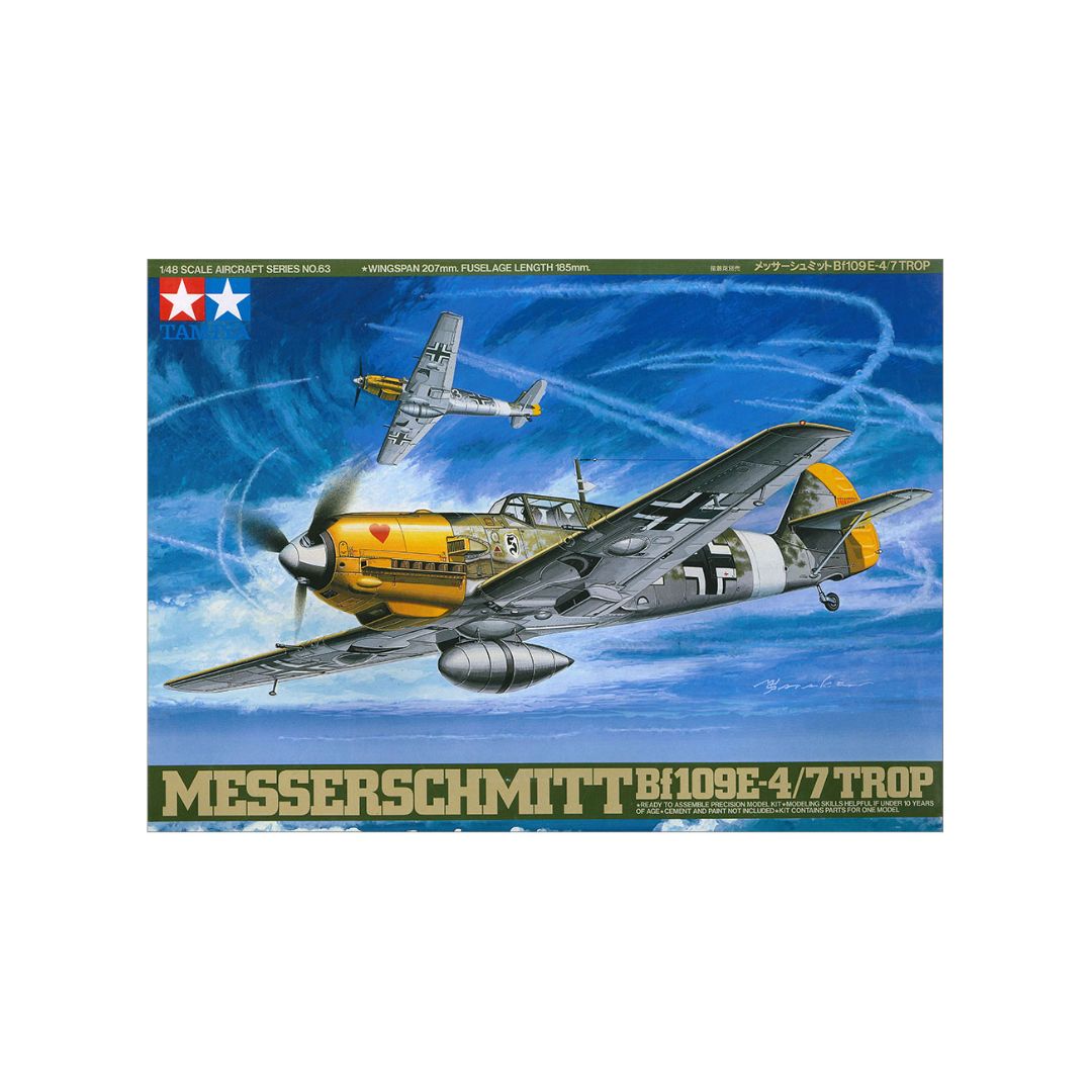 TAMIYA 1/48 Messerschmitt Bf 109 E-4/7 Trop (61063)