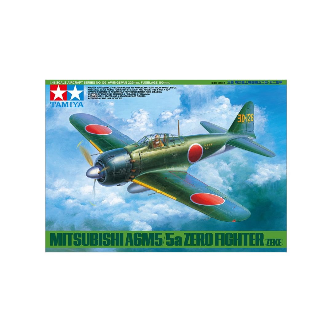 TAMIYA 1/48 Mitsubishi A6M5/5A Zero (Zeke) (61103)