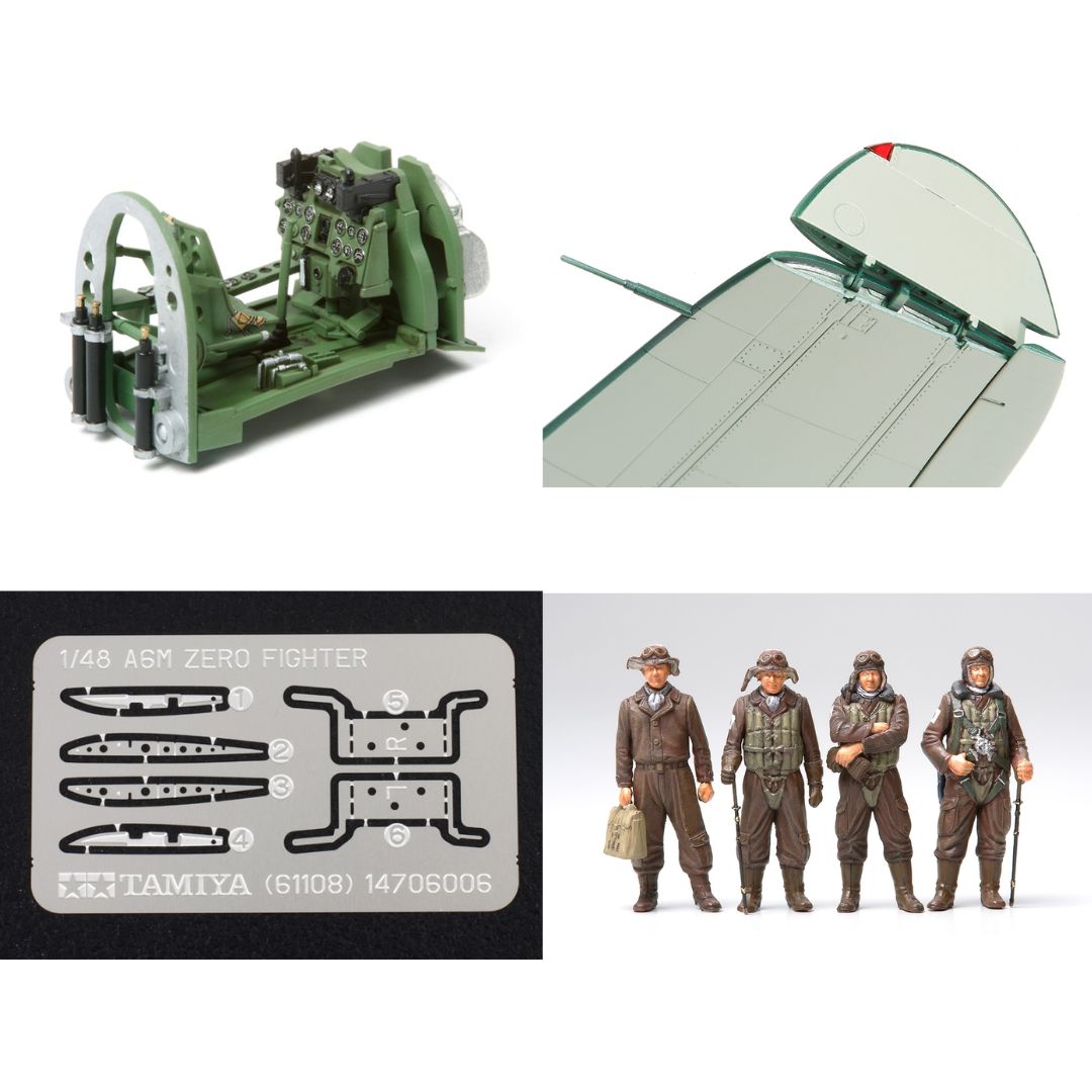 TAMIYA 1/48 Mitsubishi A6M3/3A Zero (Zeke) (61108)