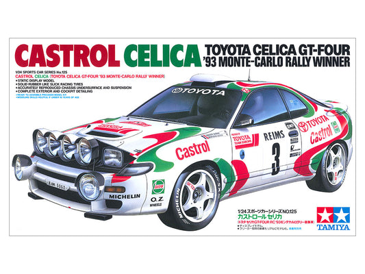 TAMIYA 1/24 Castrol Celica (Toyota Celica Gt-Four 93 Monte-Carlo Rally Winner) (24125)