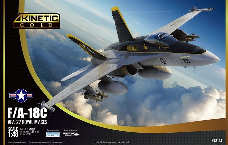 1/48 F/A-18C VFA-27 Royal Maces (KINETIC K48114)